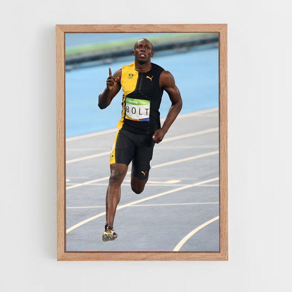 Poster L'Éclair de Sprint – affiche Athlétisme (vue 4)